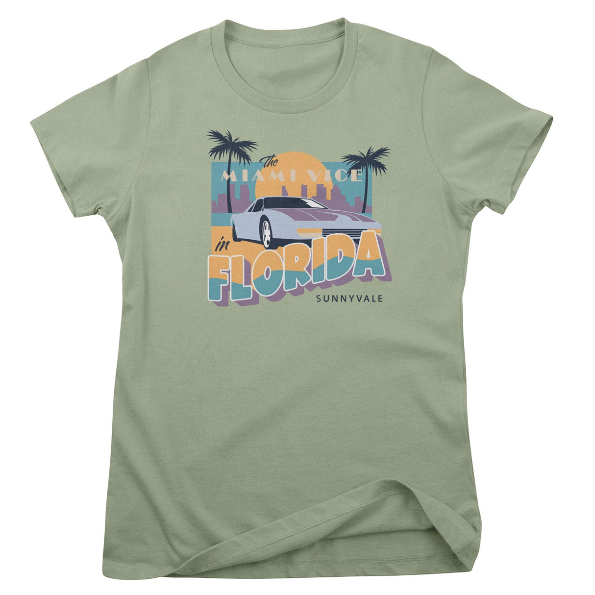 Miami Vice In Florida Girly Tee