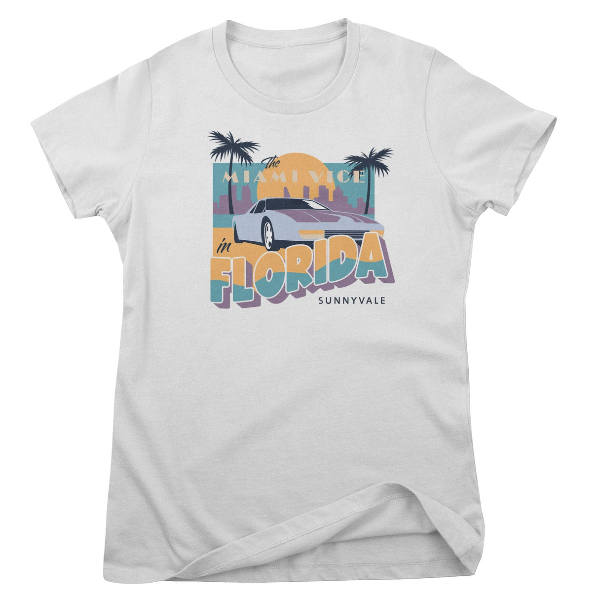 Miami Vice In Florida Girly Tee