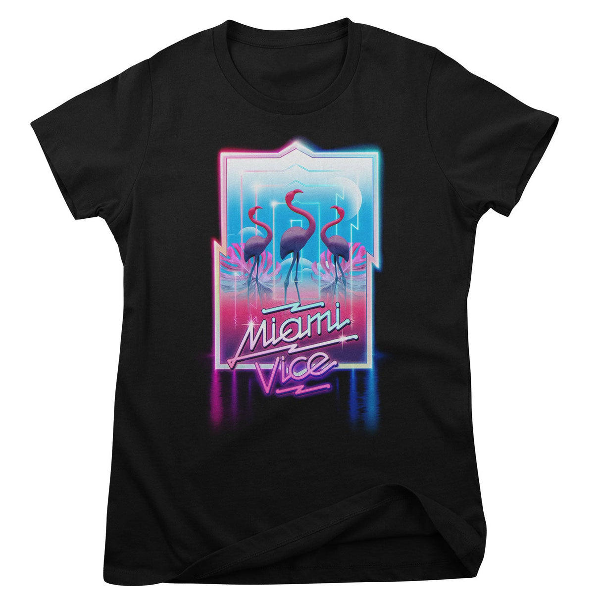 Miami Vice Neon Sign Girly Tee