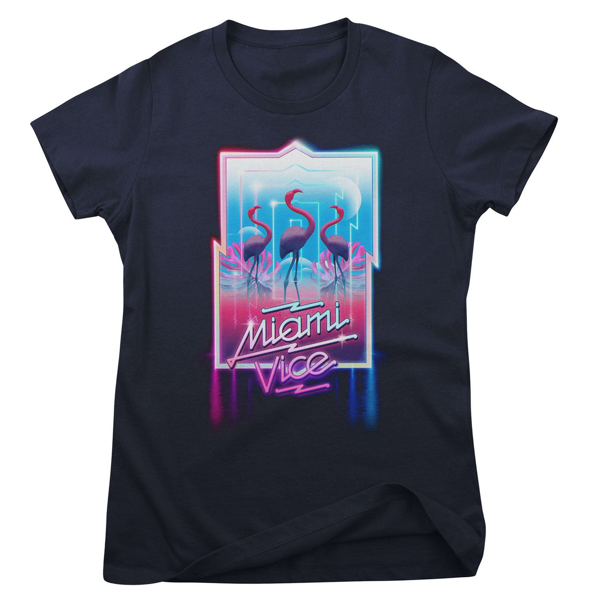 Miami Vice Neon Sign Girly Tee