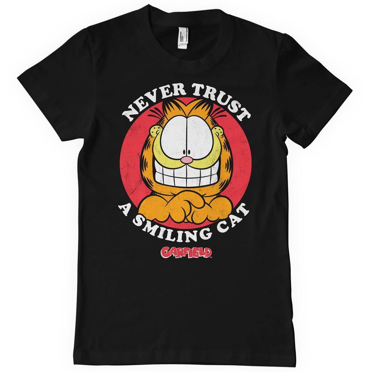 Never Trust A Smiling Cat Big & Tall T-Shirt