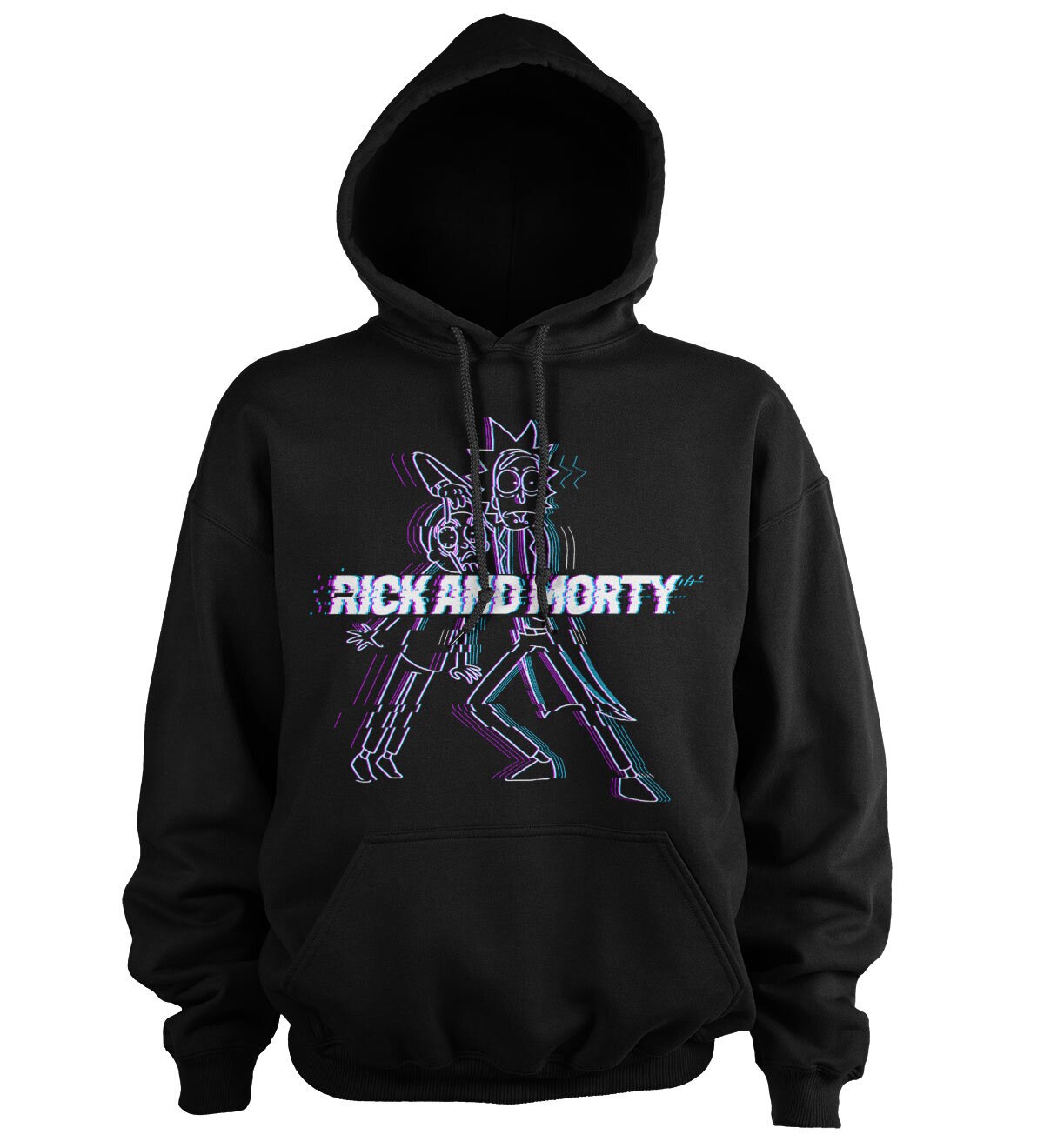 Rick And Morty Glitch Big & Tall Hoodie