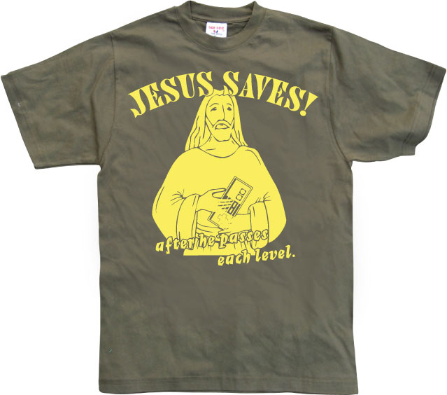 Jesus Saves! ...after he.. T-Shirt