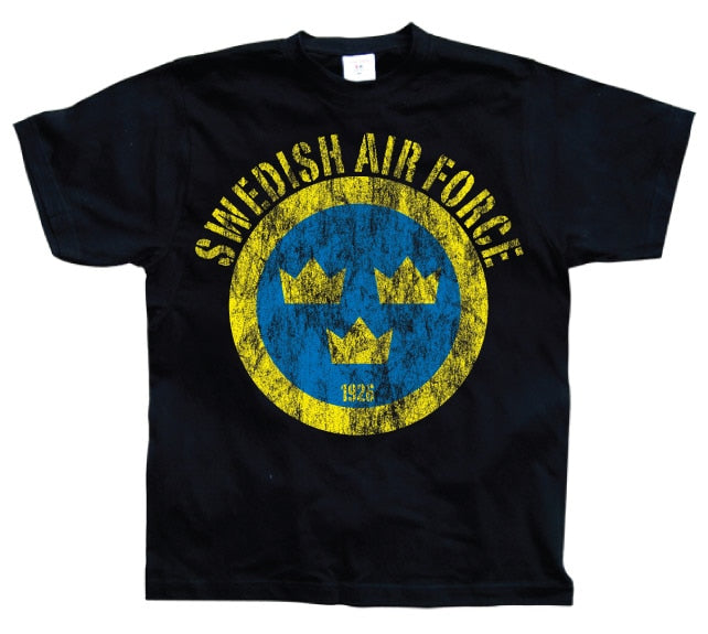 Swedish Airforce Distressed T-Shirt