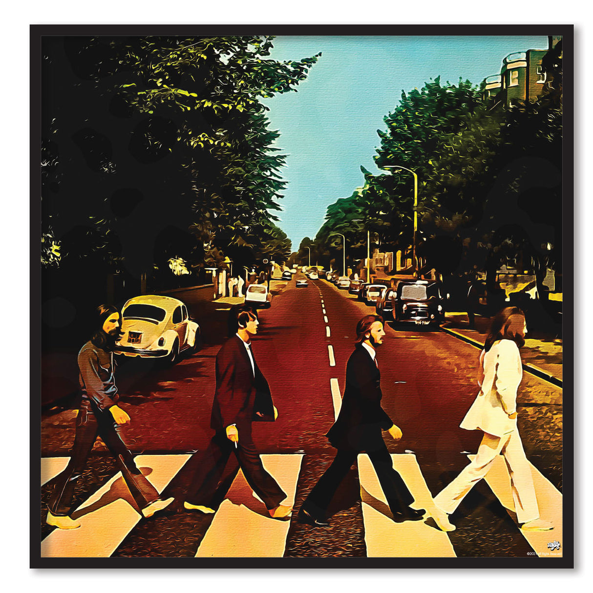 Abbey Road Watercolor Effect Poster