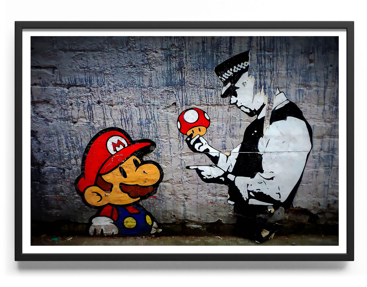 Banksy Mushroom Poster