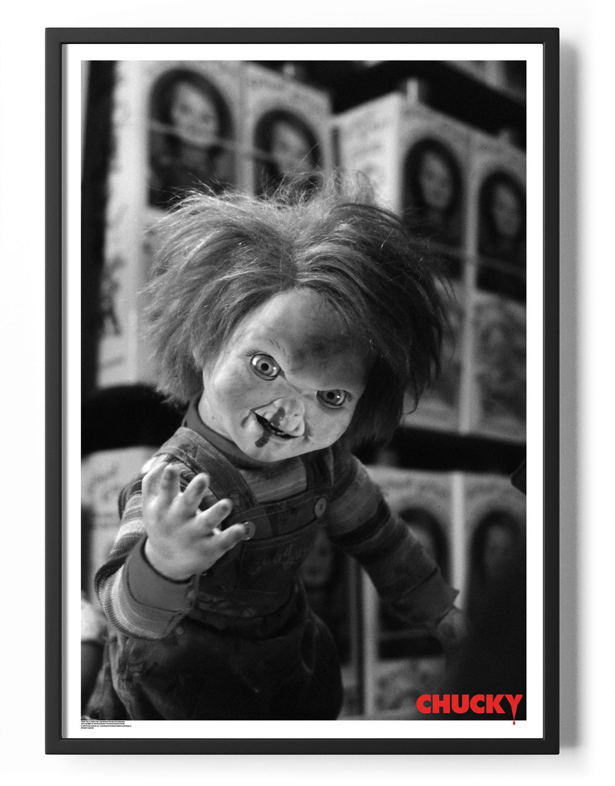 Chucky BW Photo Poster