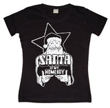 Santa Is My Homeboy Girly T-shirt