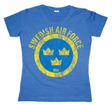 Swedish Airforce Distressed Girly T-shirt