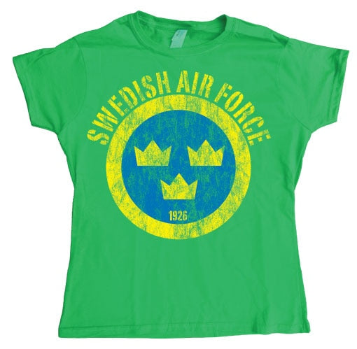 Swedish Airforce Distressed Girly T-shirt