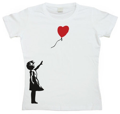 Girl With Balloon Girly T-shirt