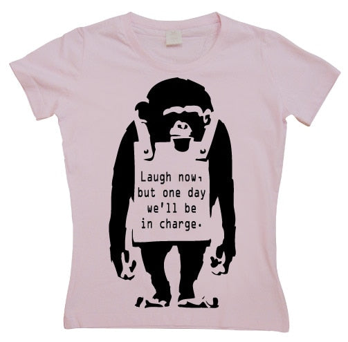 Banksy - Laugh Now! Girly T-shirt