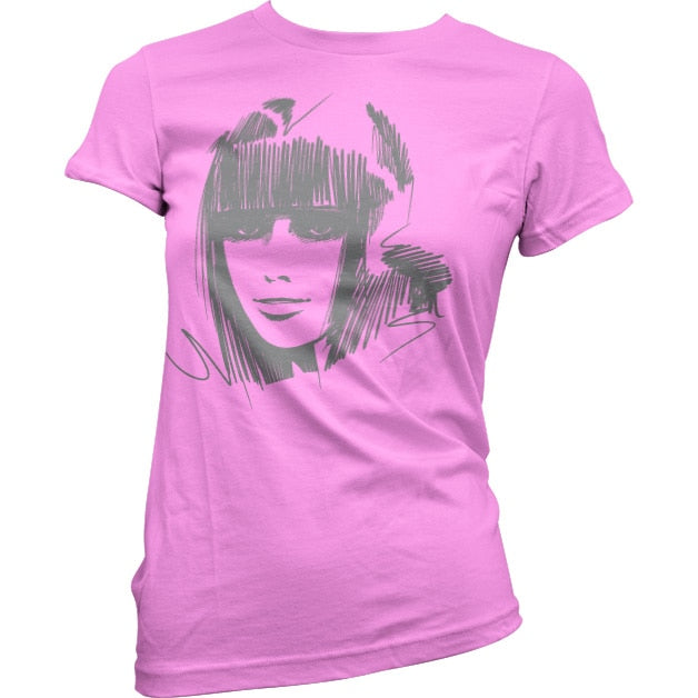 Scroll Girl Lady Tee