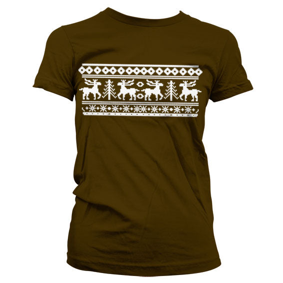 Scandinavian Christmas Girly Tee