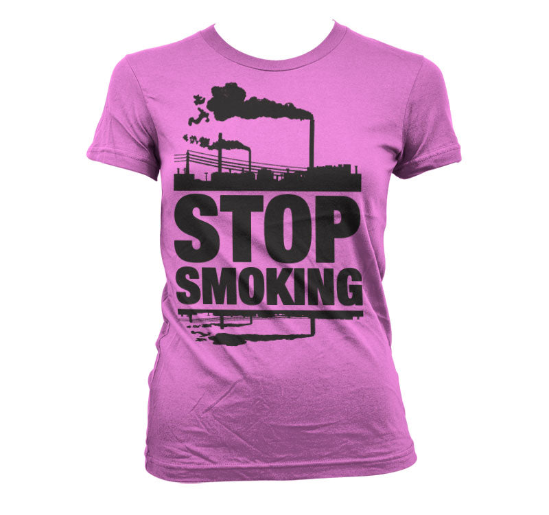 Stop Smoking Girly T-Shirt