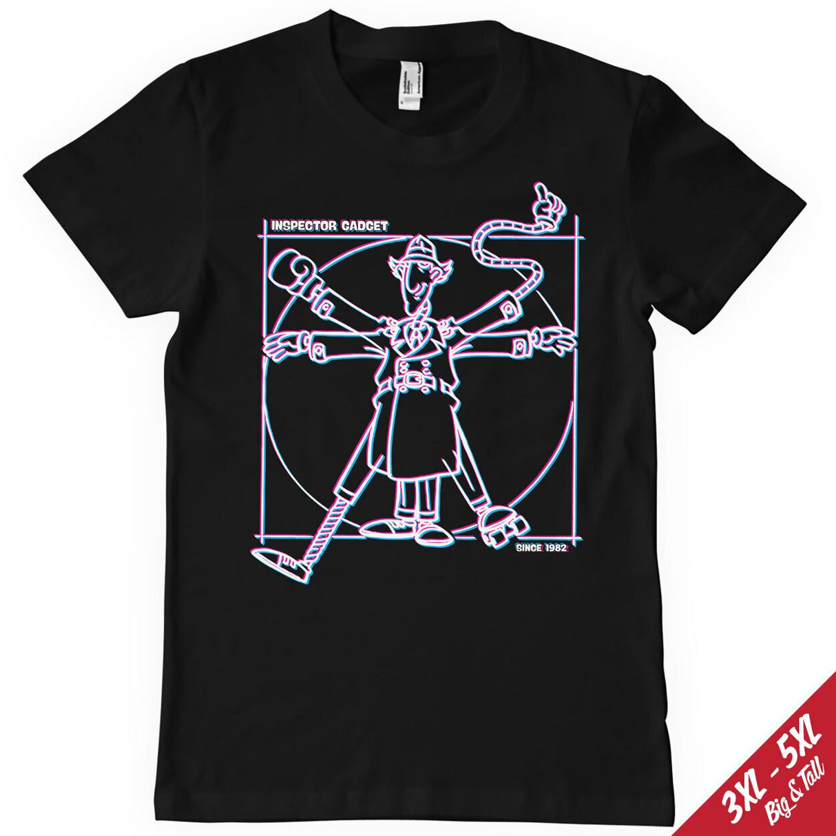 Inspector Gadget - Vitruvian Man Big & Tall T-Shirt