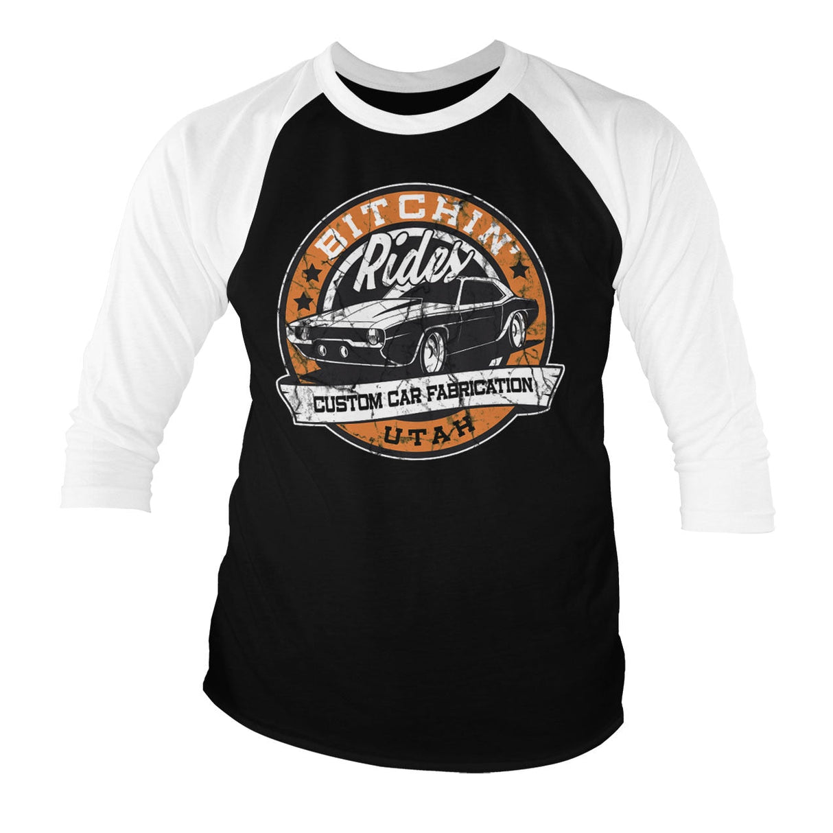 Bitchin' Rides - Utah Baseball 3/4 Sleeve Tee