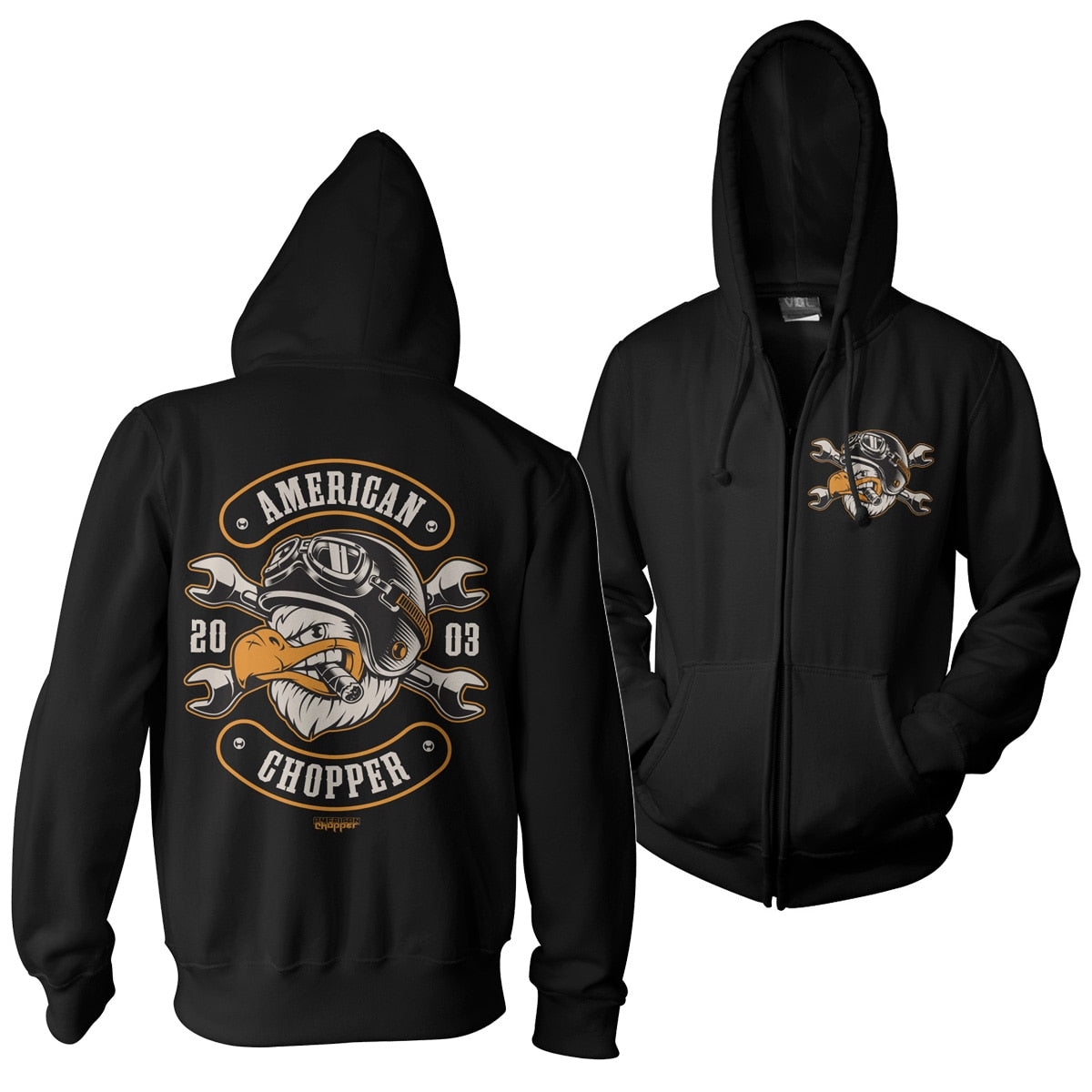 American Chopper - Cigar Eagle Zipped Hoodie