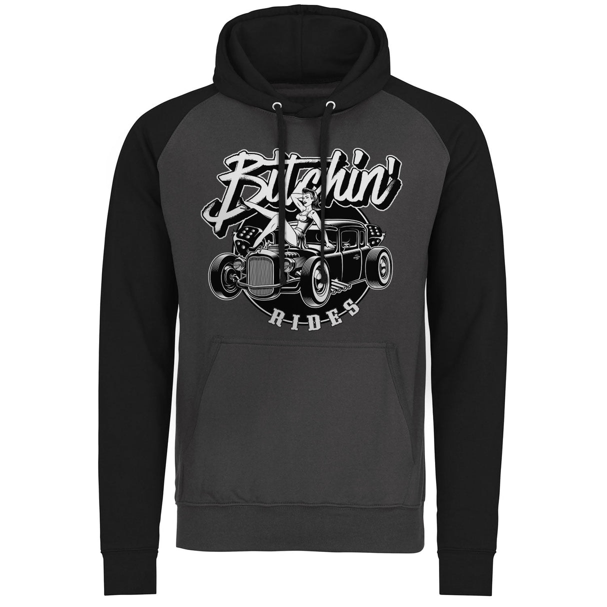 Bitchin' Rides - Hot Rod Hot Girls Baseball Hoodie