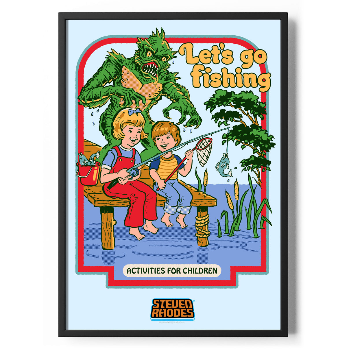 Let's Go Fishing Poster Standard