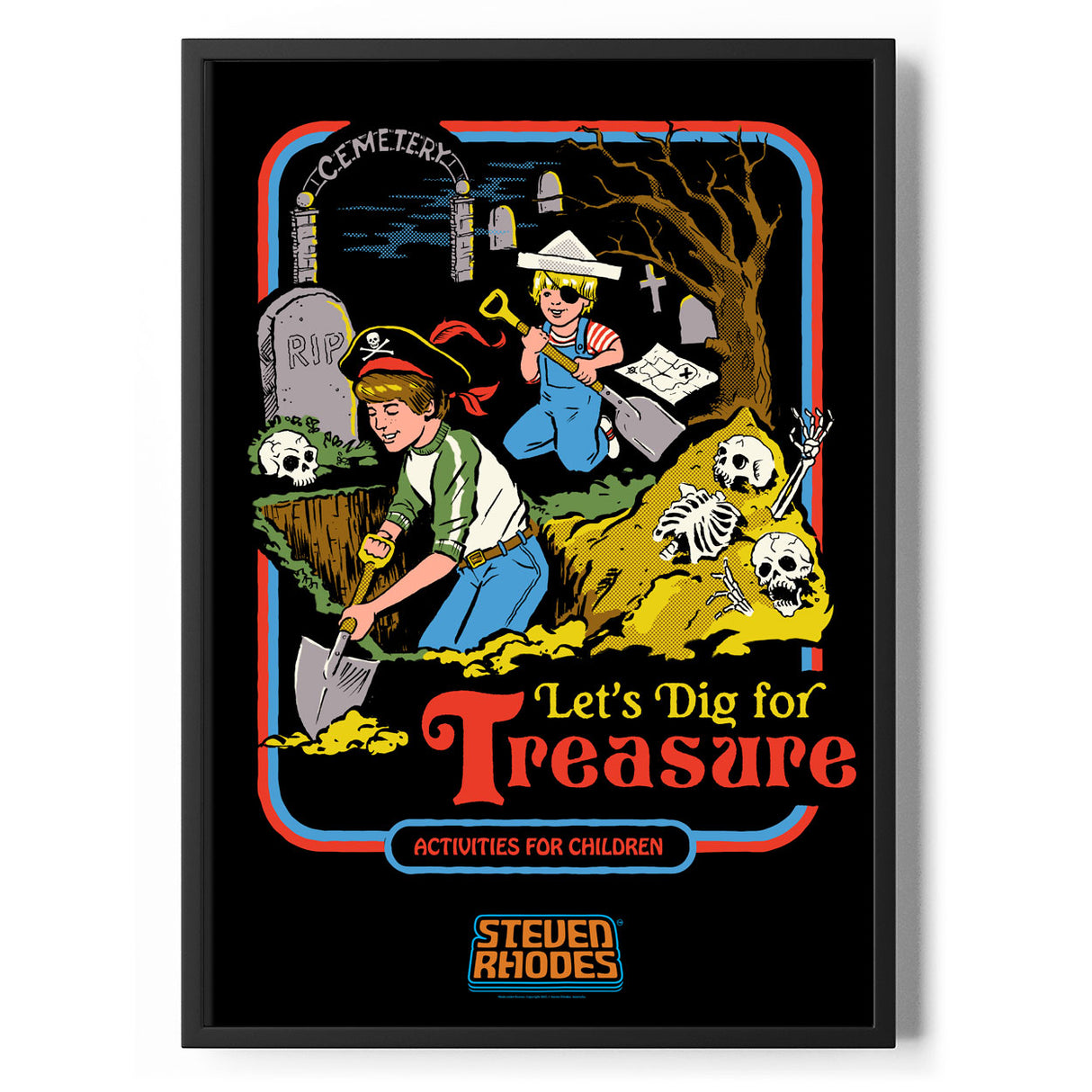 Let's Dig For Treasure Poster Standard