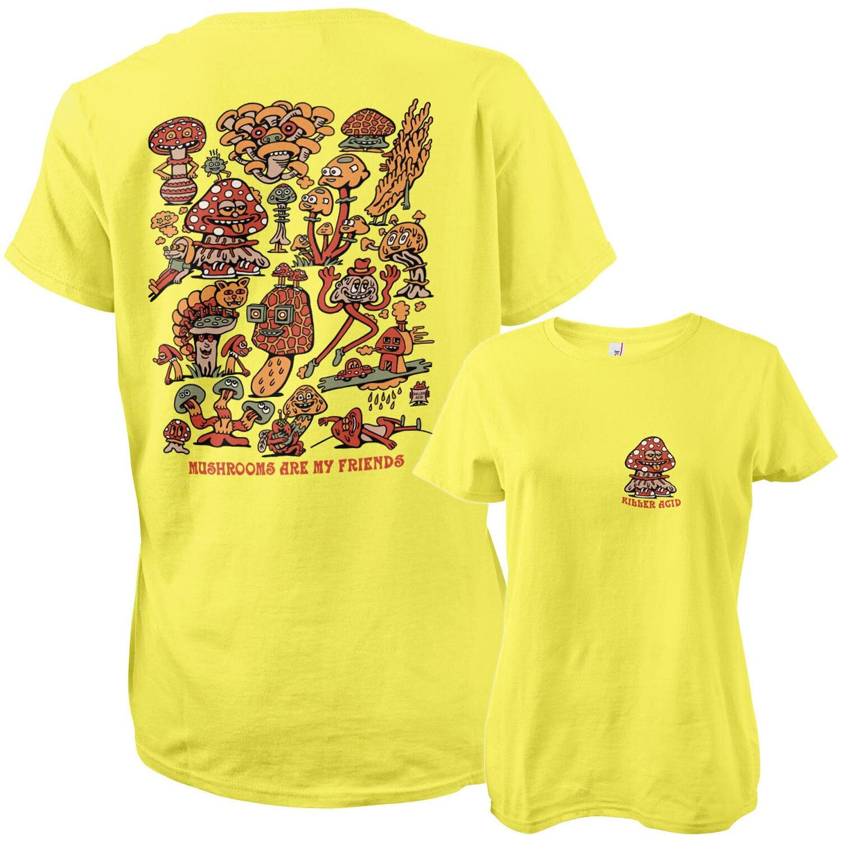 Killer Acid - Mushroom Friends Girly Tee