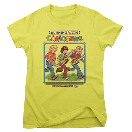 Running With Chainsaws Girly Tee