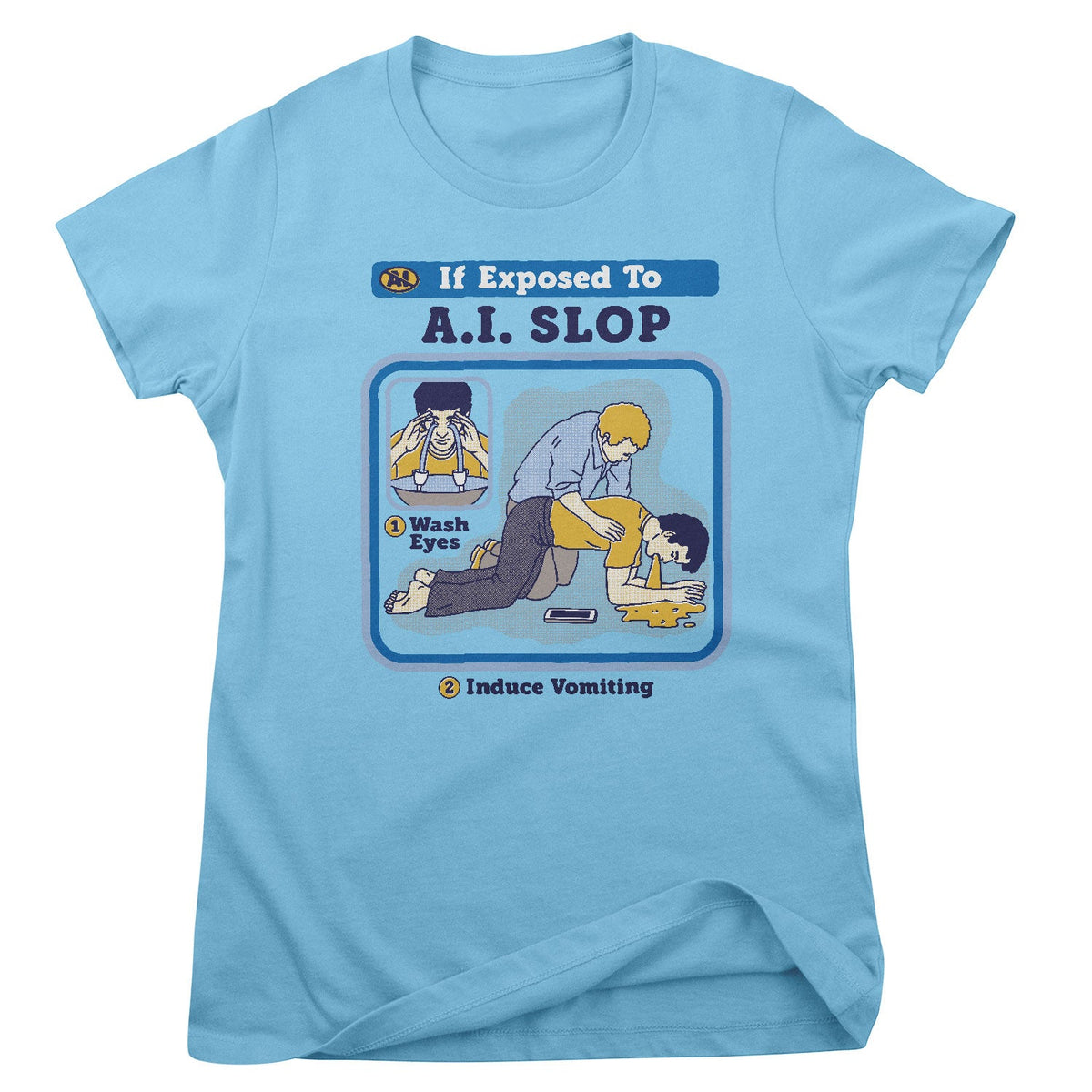 If Exposed To A.I. Slop Girly Tee