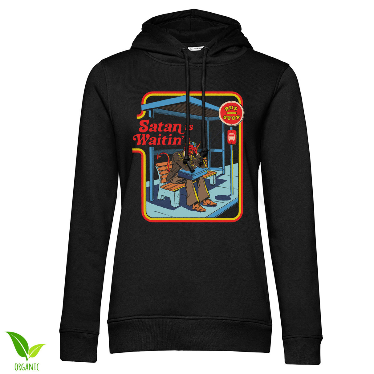 Satan Is Waiting Girly Hoodie