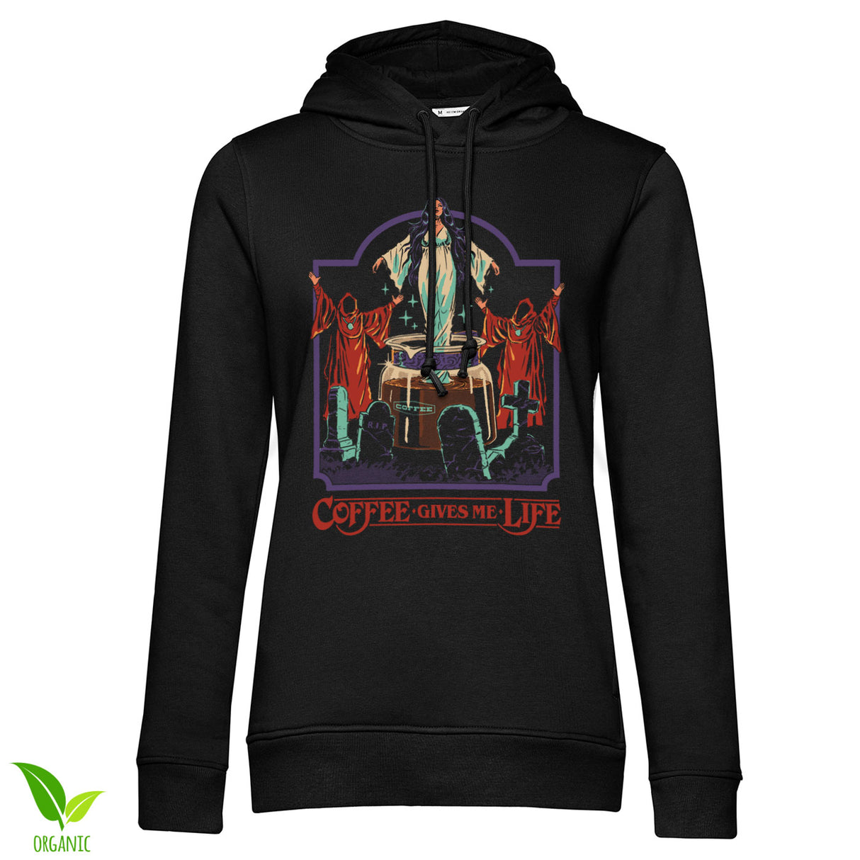 Coffee Gives Me Life Girly Hoodie