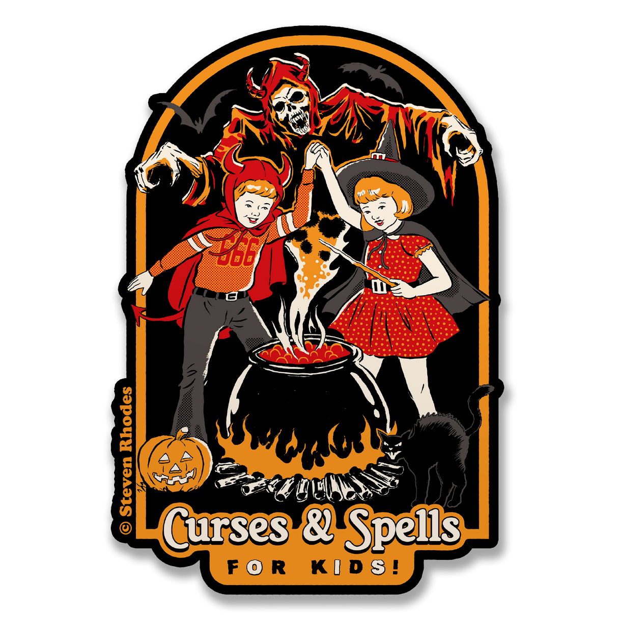 Steven Rhodes - Curses & Spells Sticker