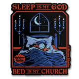 Steven Rhodes - Sleep Is My God Sticker