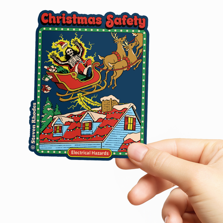 Steven Rhodes - Christmas Safety Sticker