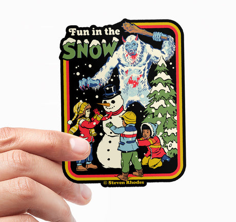 Steven Rhodes - Fun In The Snow Sticker