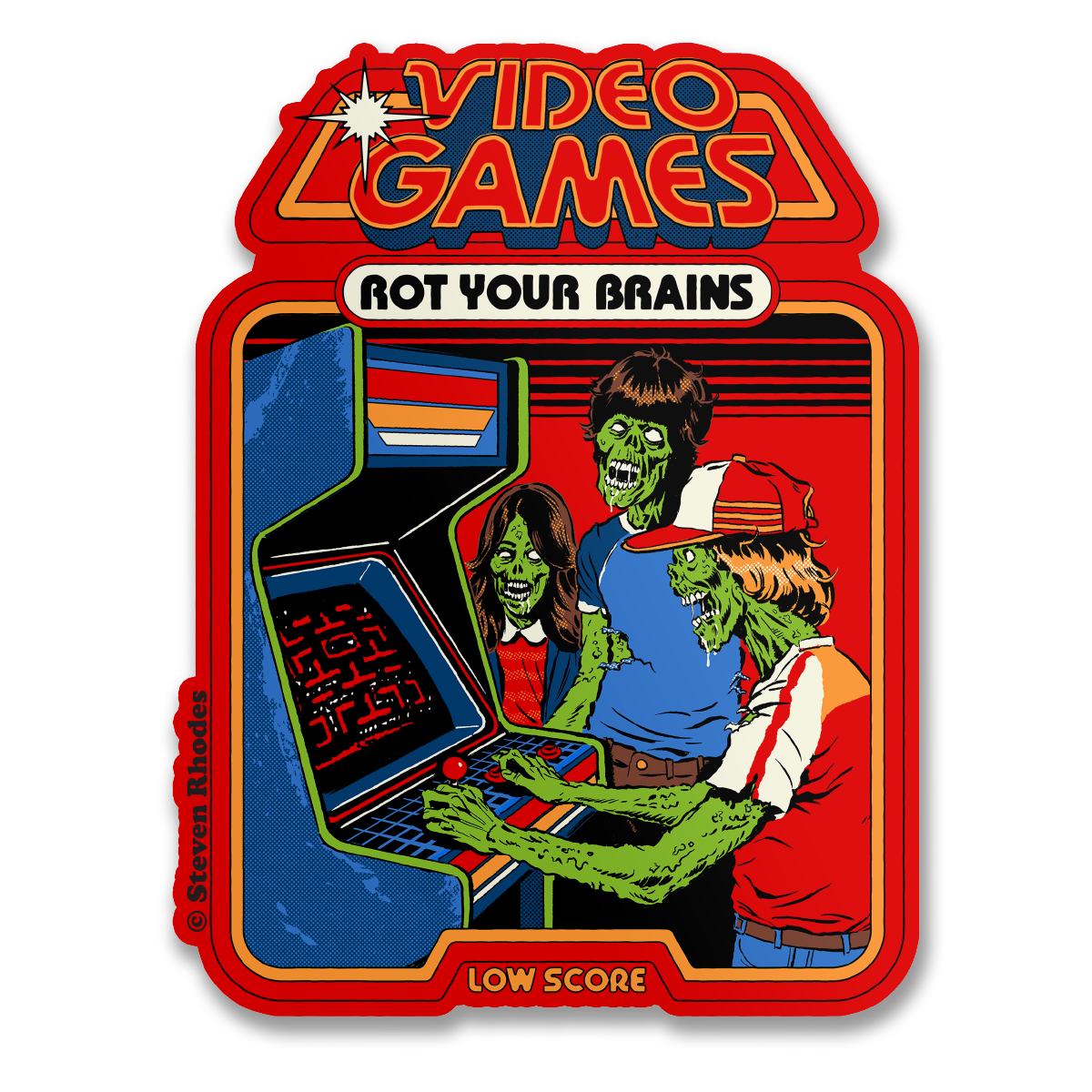 Steven Rhodes - Video Games Sticker