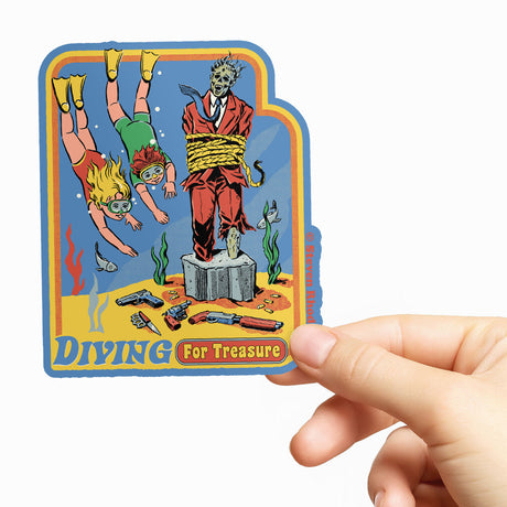 Steven Rhodes - Diving For Treasure Sticker