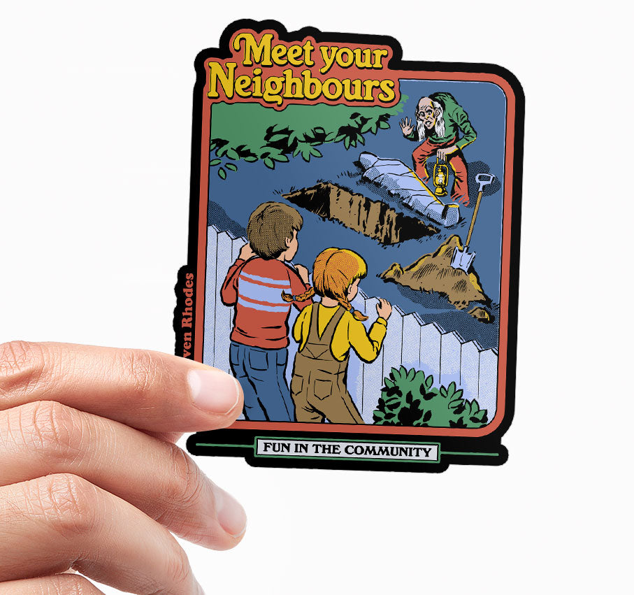 Steven Rhodes - Meet Your Neighbours Sticker