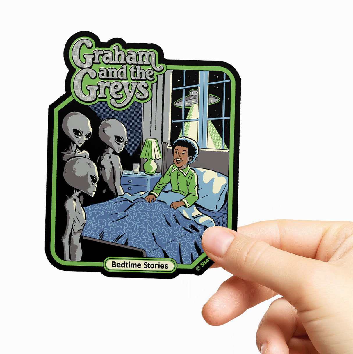 Steven Rhodes - Graham And The Greys Sticker