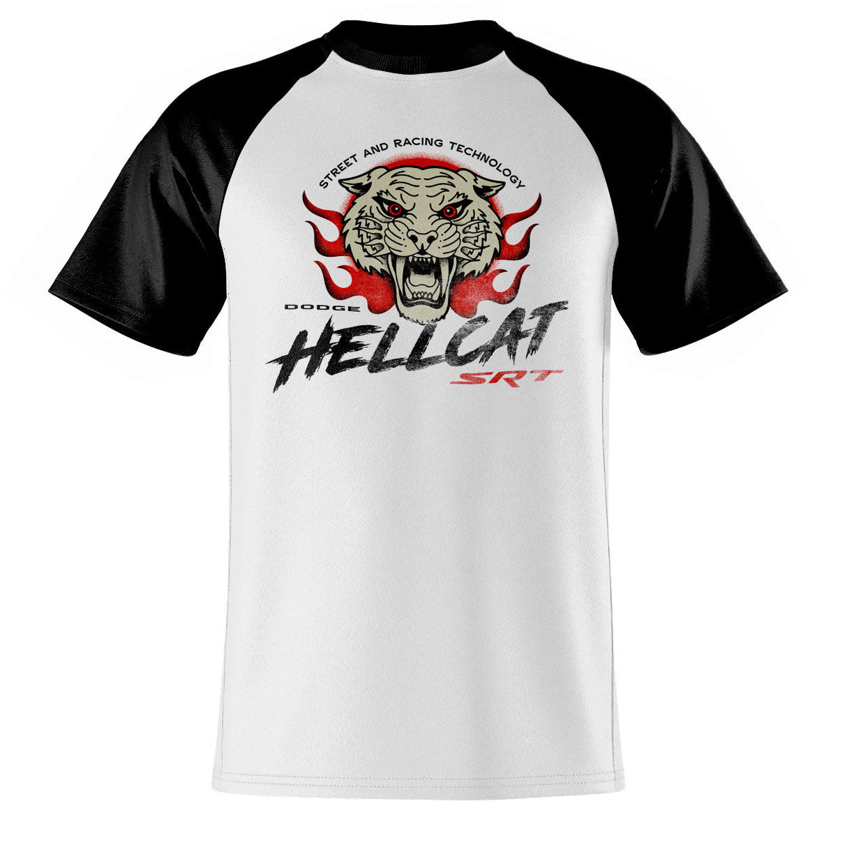 Dodge Hellcat SRT Baseball T-Shirt