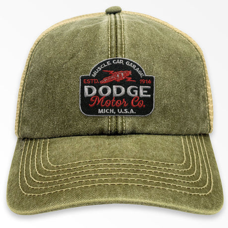 Dodge Motor Co Patch Vintage Trucker Cap