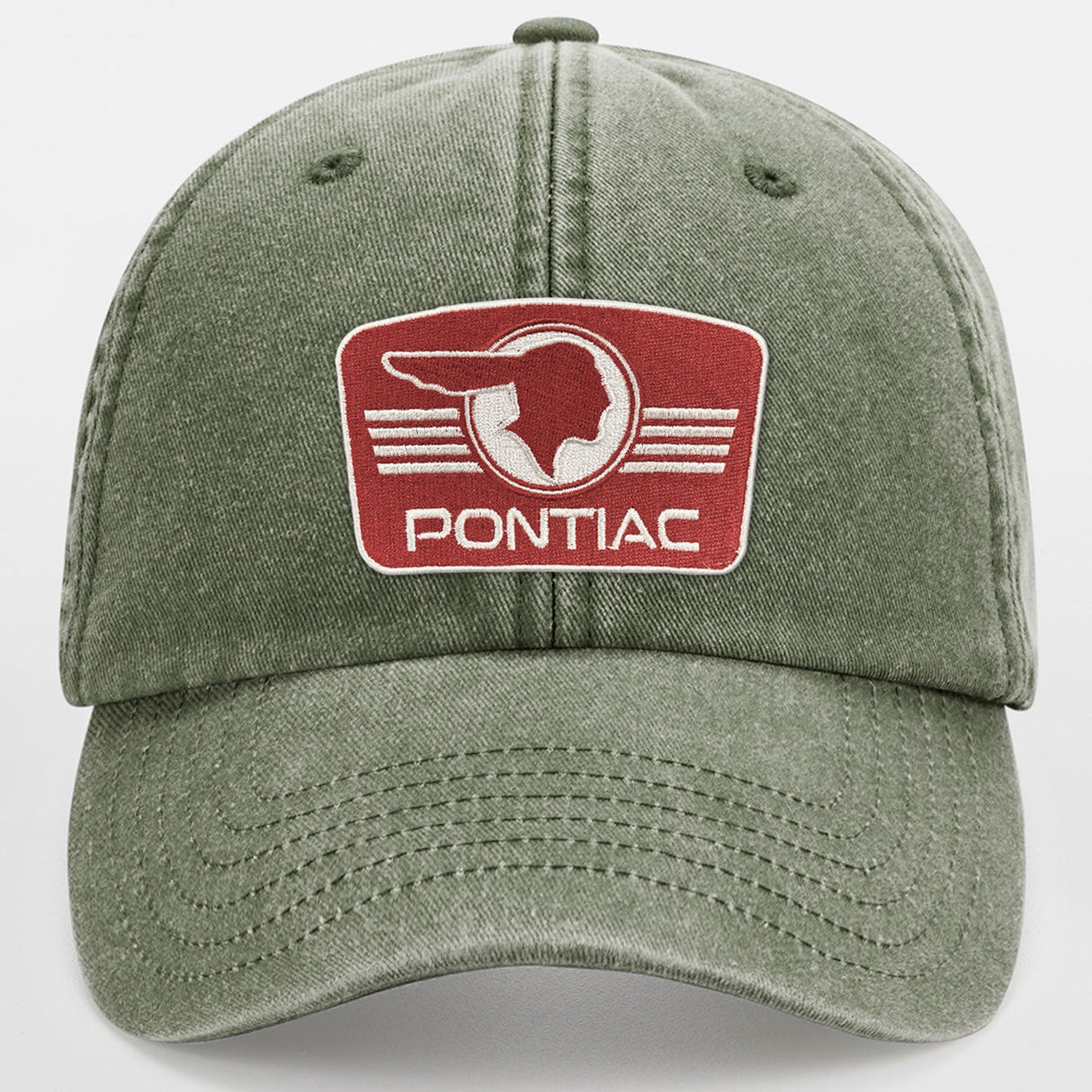Pontiac Retro Logo Patch Vintage Low Profile Cap