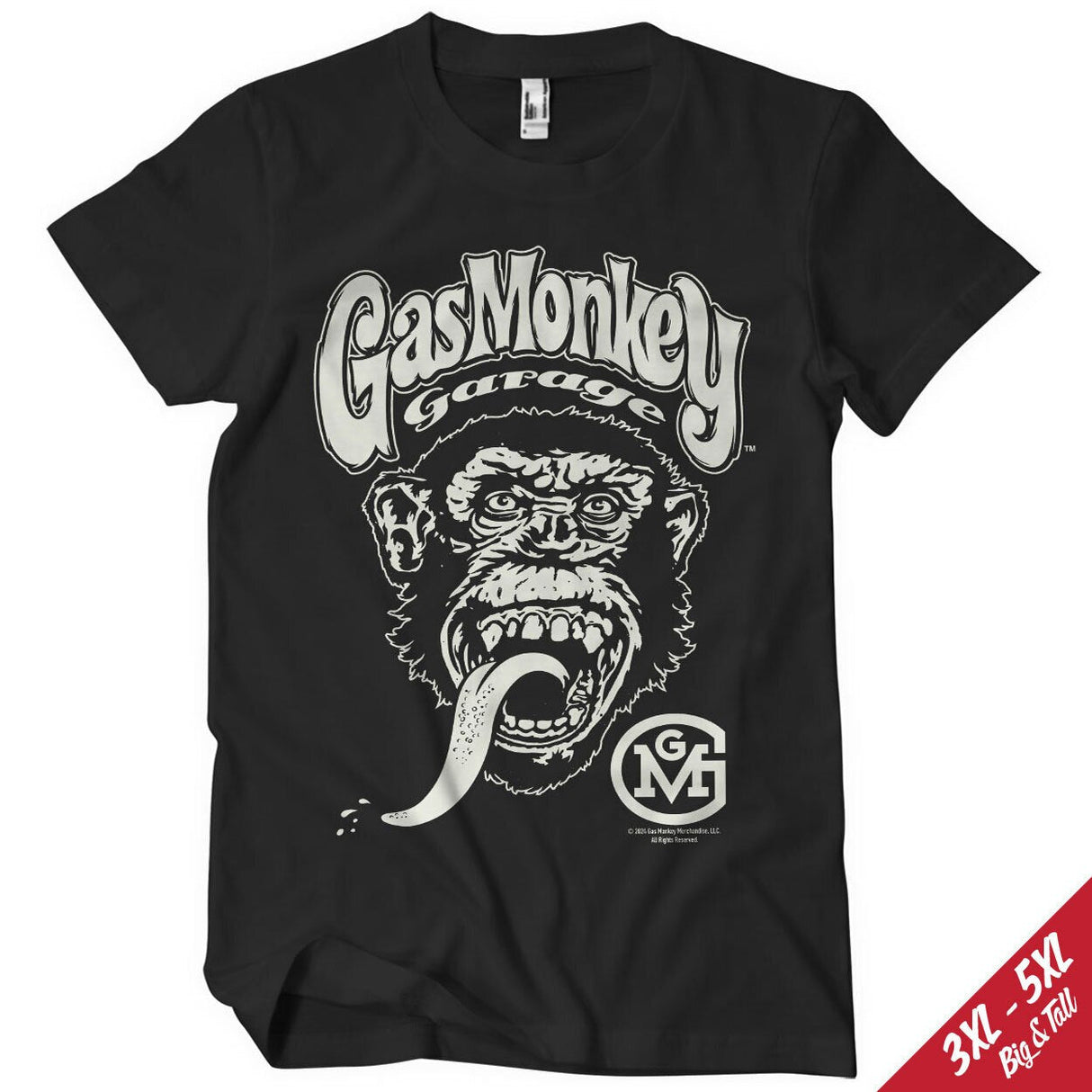 Gas Monkey Garage Big Brand Logo Big & Tall T-Shirt