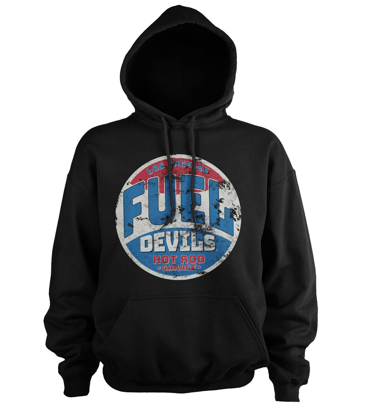 Fuel Devils Hot Rod Garage Patch Hoodie