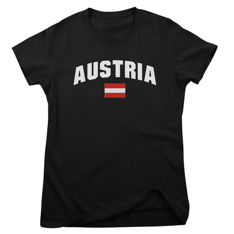 Austria Flag Girly Tee