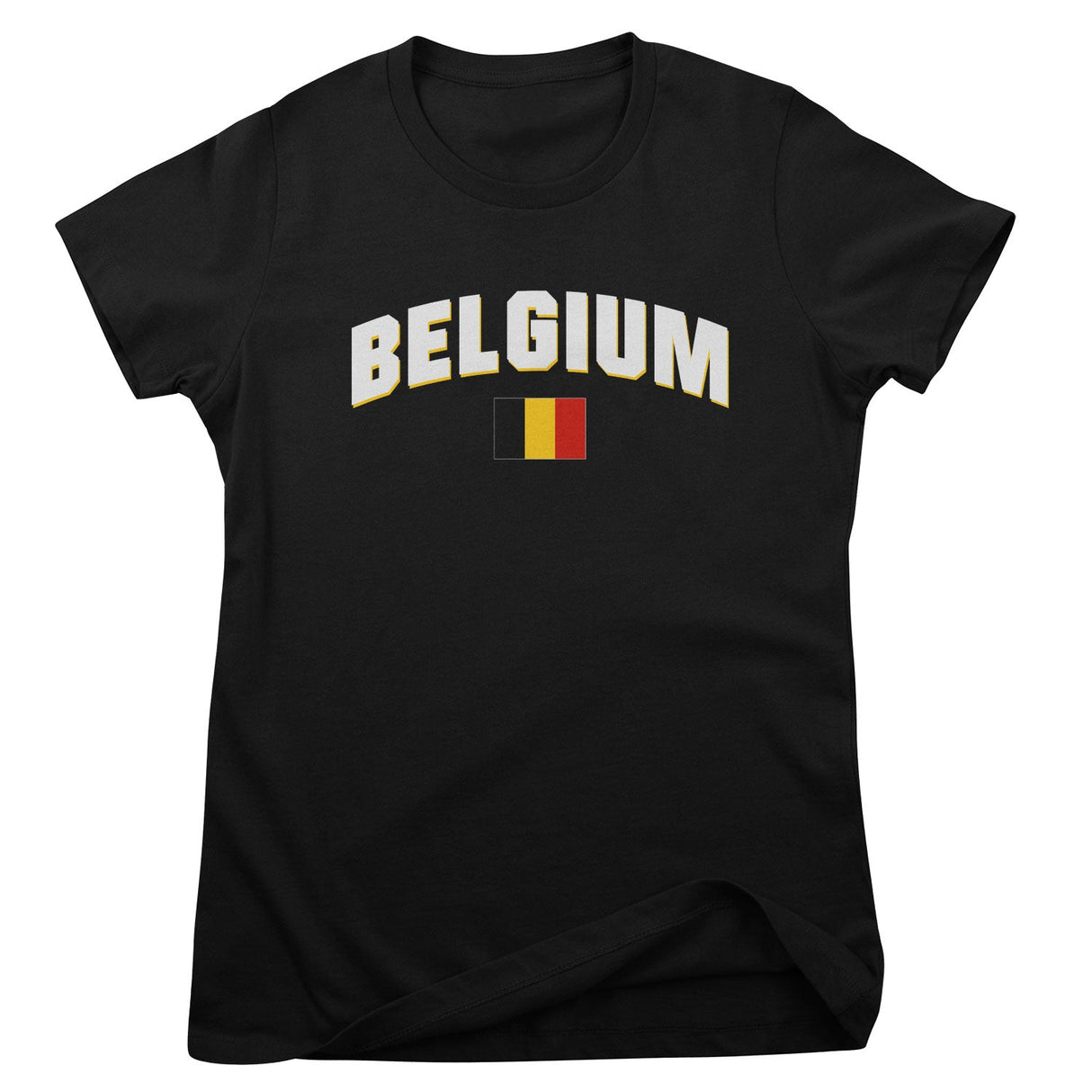 Belgium Flag Girly Tee