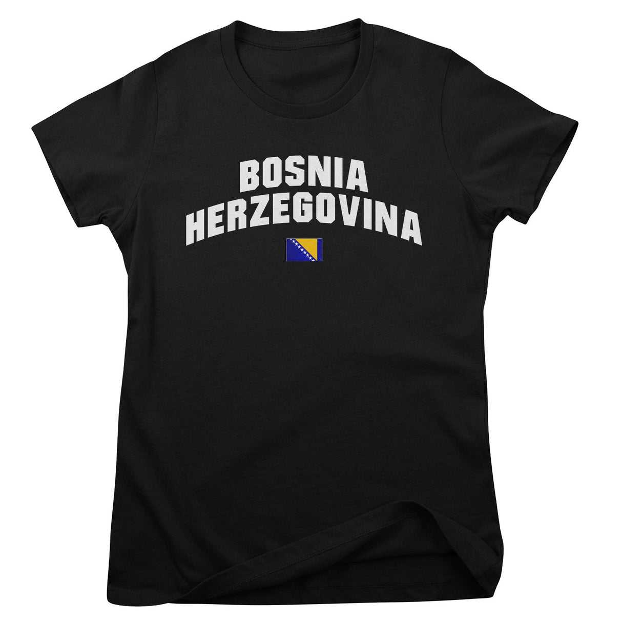 Bosnia Herzegovina Flag Girly Tee