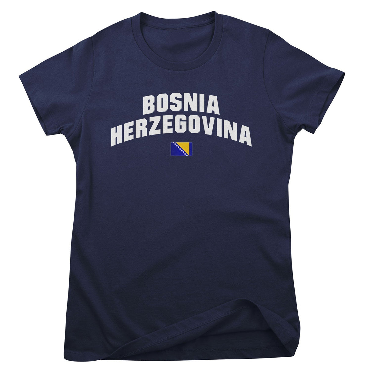 Bosnia Herzegovina Flag Girly Tee
