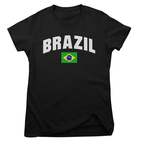 Brazil Flag Girly Tee
