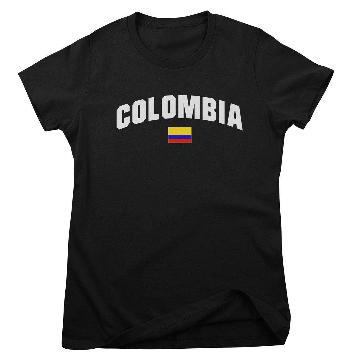 Colombia Flag Girly Tee