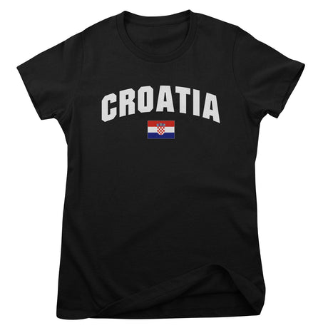 Croatia Flag Girly Tee